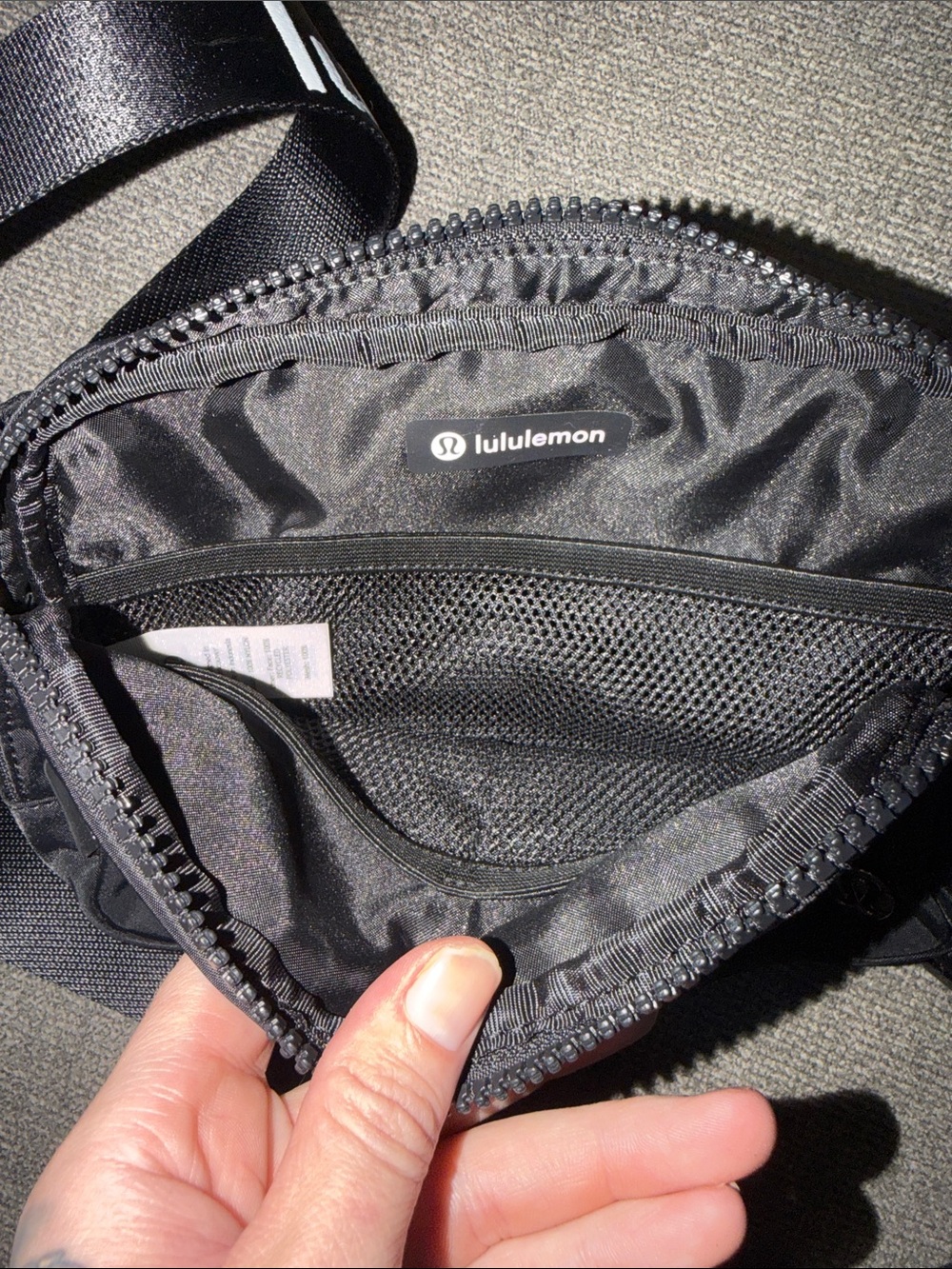 Lululemon Black Belt Bag 🖤✨ | Silver Logo | One Size - Picture 4 of 5